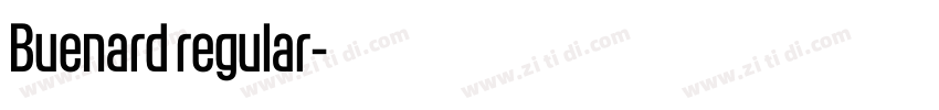 Buenard regular字体转换